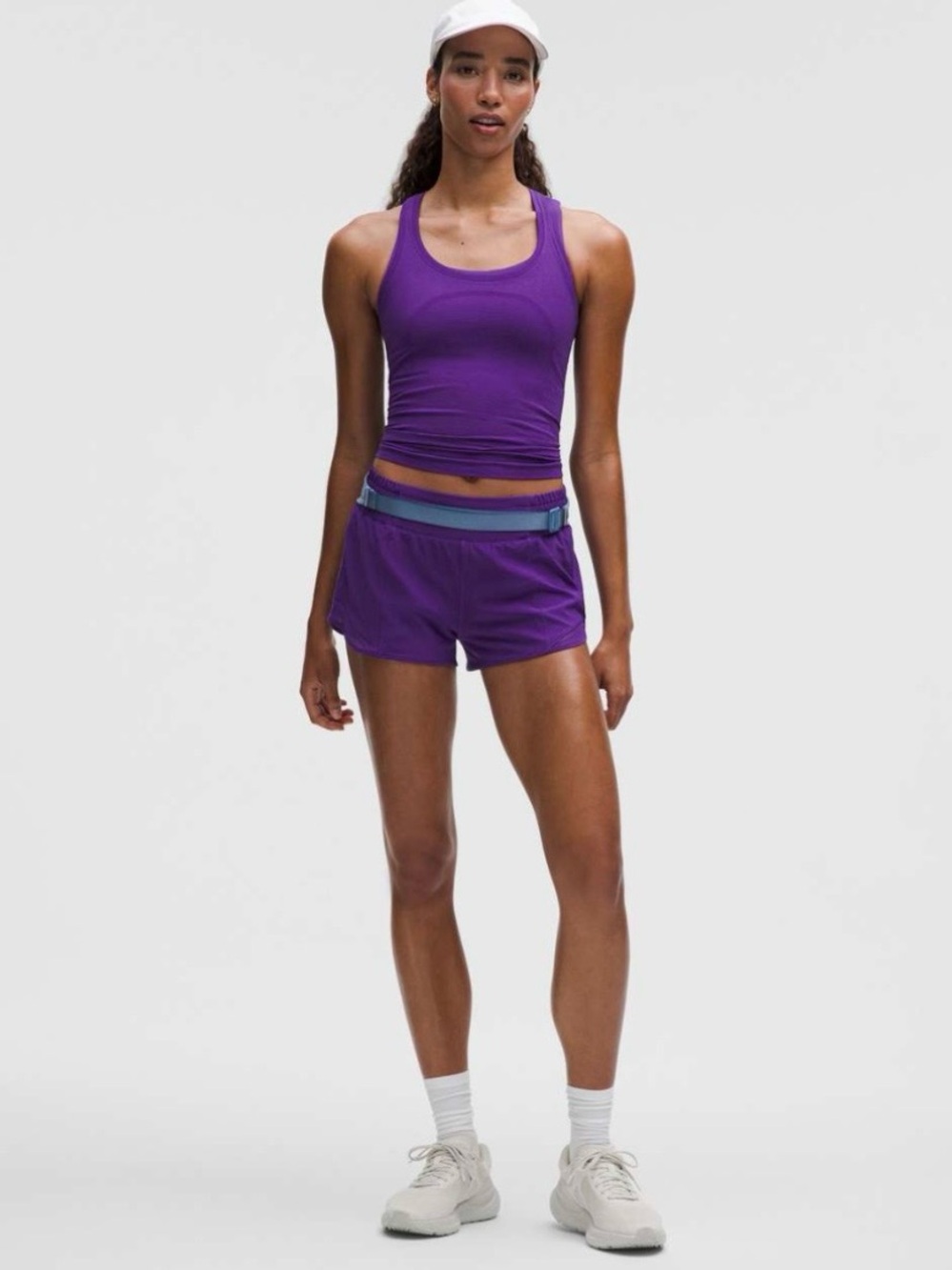 LULULEMON HOTTY HOT HR SHORTS NEW SZ-12 PURPLE (CGPU) 2.5 inch